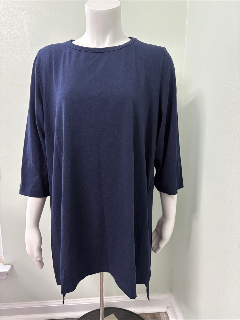 Kedem Sasson Navy Lagenlook Top